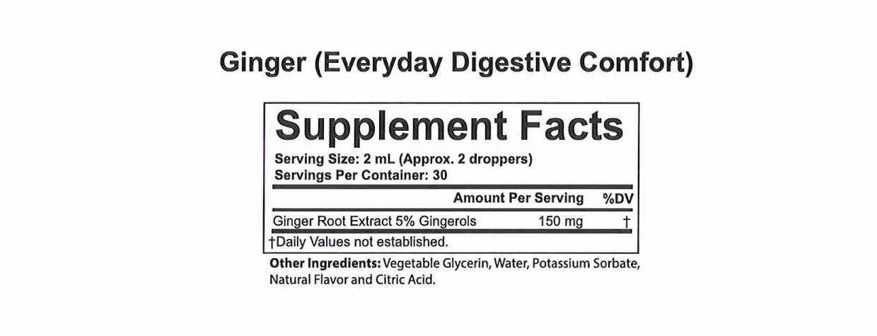 Ginger Root Micro-Dose Dropper — Daily Support